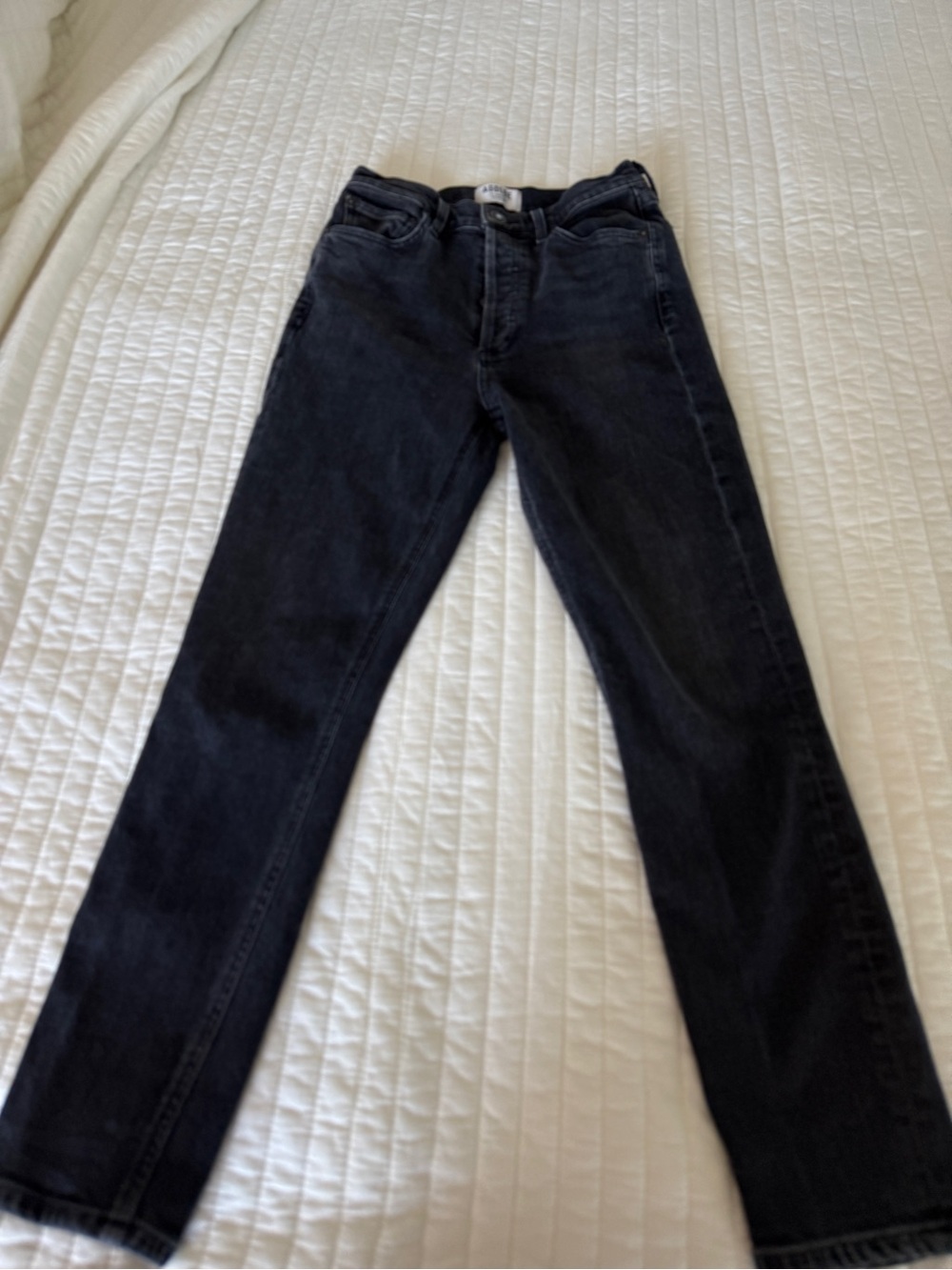 Agolde Men's Slim Straight Jeans in Black Wash